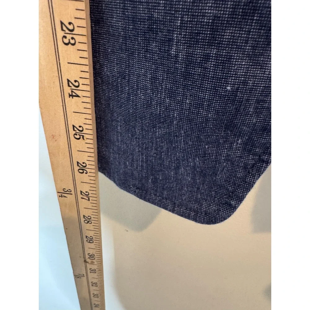 Michael Kors Blazer Womens 6 Blue Linen Cotton One Button Jacket Career‎ Office